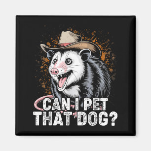 Aimant Puis-je caresser ce mème de chien animal drôle ama