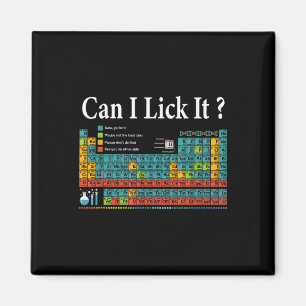 Aimant Puis-je le Lick Table périodique Enseignant Enfant