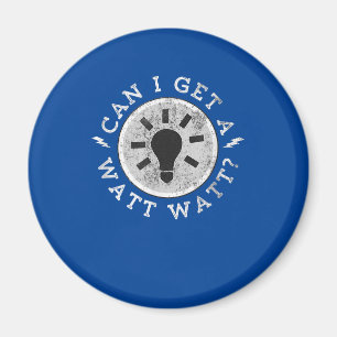 Aimant Puis-je obtenir une Watt Amoureux drôle Ingénieur 