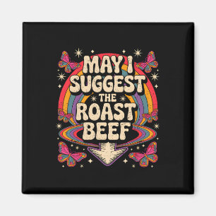 Aimant Puis-je suggérer le boeuf rôti drôle disant BBQ Sa
