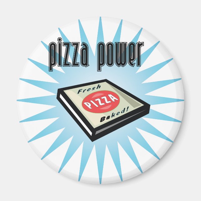 Aimant puissance de la pizza (Devant)