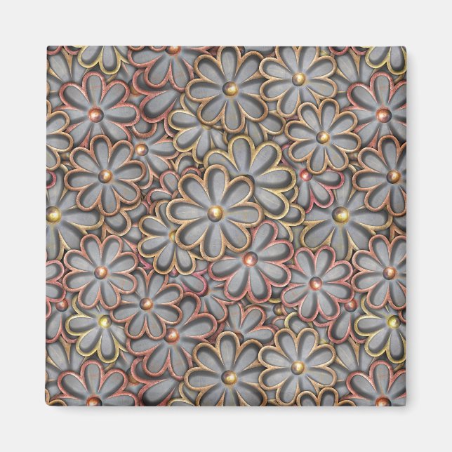 Aimant Puissance des fleurs de vapeur (Devant)