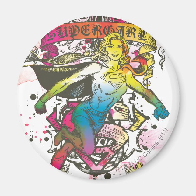 Aimant Puissance superfille (Devant)