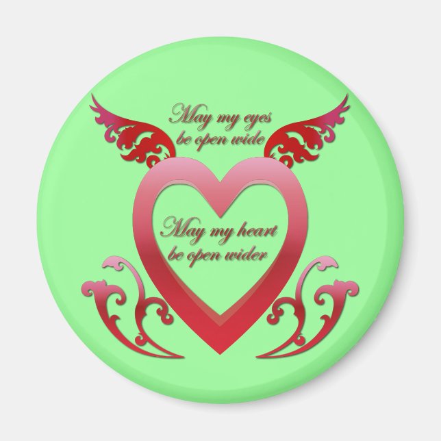 Aimant Puisse Mon Coeur Être Ouvert (Devant)