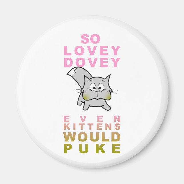 Aimant Puking Kitten (Devant)