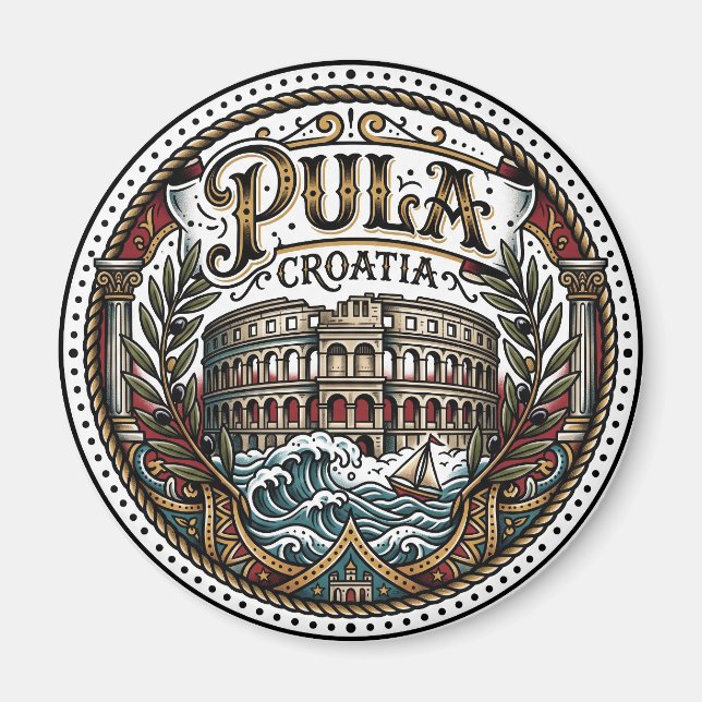 Aimant Pula Croatie (Devant)