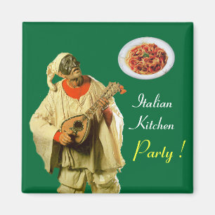 Aimant PULCINELLA ITALIAN KITCHEN PARTI, vert