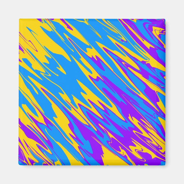 Aimant Pulvériser Peinture jaune bleu pourpre (Devant)