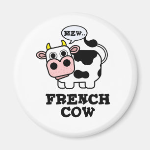 Aimant Pun animal amusant de vache française