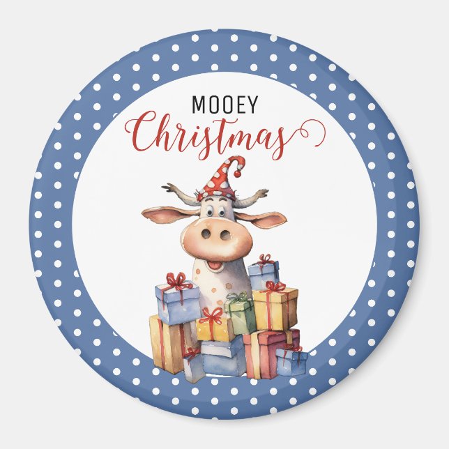 Aimant Pun de vache de Noël (Devant)