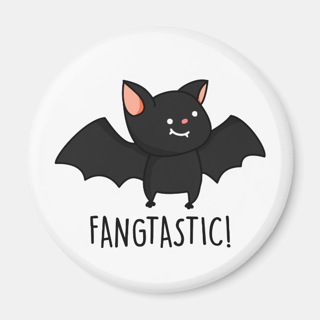 Aimant Pun Halloween drôle Fangtastique  (Devant)