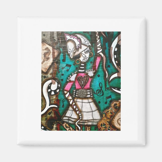 AIMANT PUNK À VAPEUR FILLE 4 (Devant)