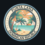 Aimant Punta Cana République Dominicaine Badge de case<br><div class="desc">Design vectoriel Punta Cana. La région de Bávaro et Punta Cana forment ce qu'on appelle la Costa del Coco,  ou Côte des cocotiers,  une zone de luxueux complexes tout compris.</div>