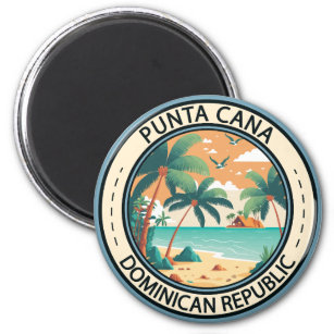 Aimant Punta Cana République Dominicaine Badge de case