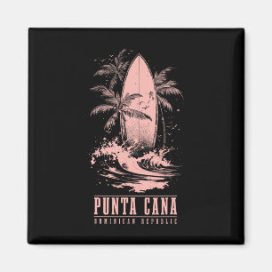 Aimant Punta Cana République dominicaine Surf Vintage Sur