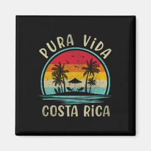 Aimant Pura Vida Beach Costa Rica Palm Tree Famille Été