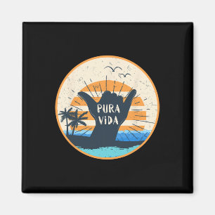 Aimant Pura Vida Costa Rica Signe Shaka Surfant Surfeur G