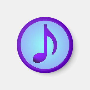 Aimant Purple Blue Elegant Music Note