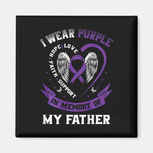 Aimant Purple En Mémoire Du Père Papa Cancer Pancréatique