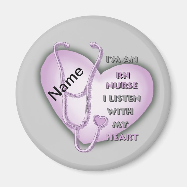 Aimant Purple Heart RN Nurse (Devant)