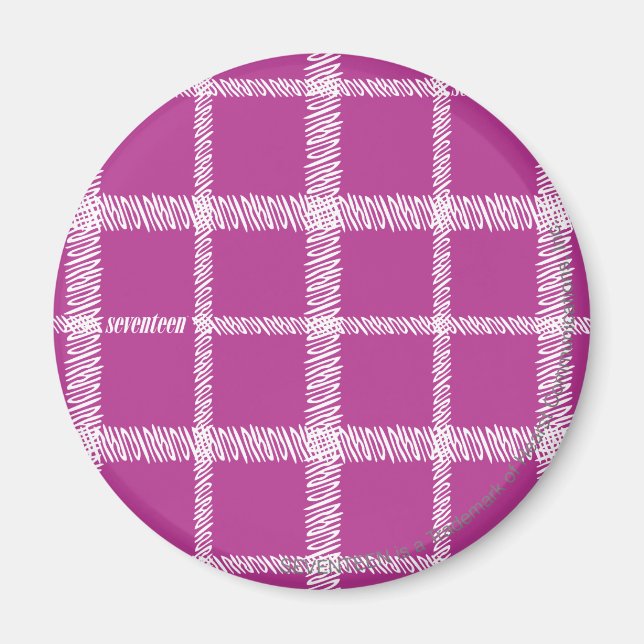 Aimant Purple plaid (Devant)