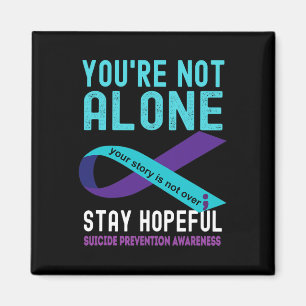 Aimant Purple Ribbon Soutien Prévention du suicide Sensib