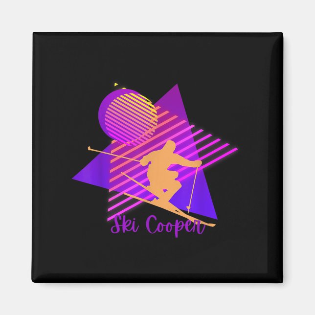 Aimant Purple Rose Colorado Ski Cooper Leadville C (Devant)