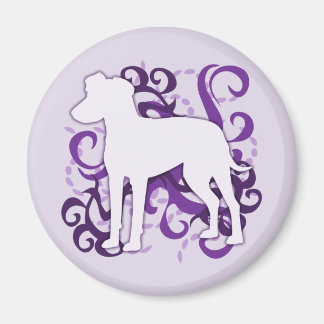 Aimant Purple Swirl Manchester Terrier