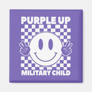 Aimant Purple Up For Military Kids Military Child Mois