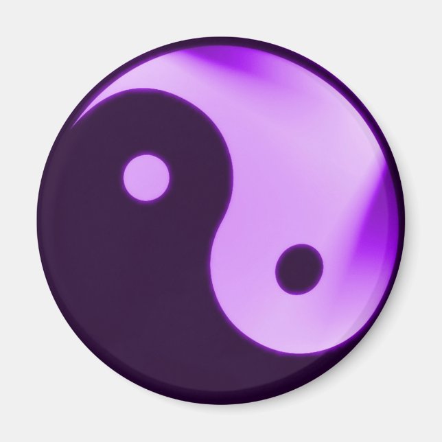 Aimant Purple Yin yang (Devant)