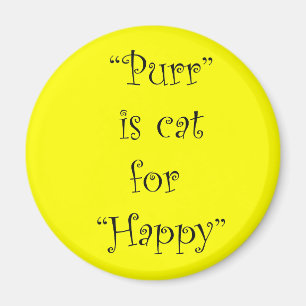 Aimant purr est chat pour heureux