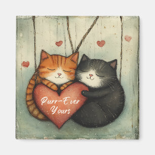 Aimant Purr Ever Vos Boudelles De Chat Kitty Illustré Art