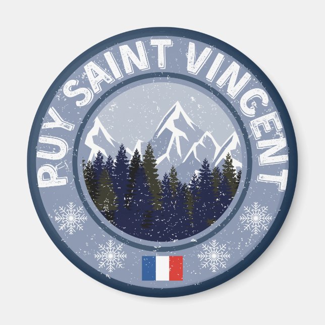 Aimant Puy Saint Vincent Station de ski (Devant)