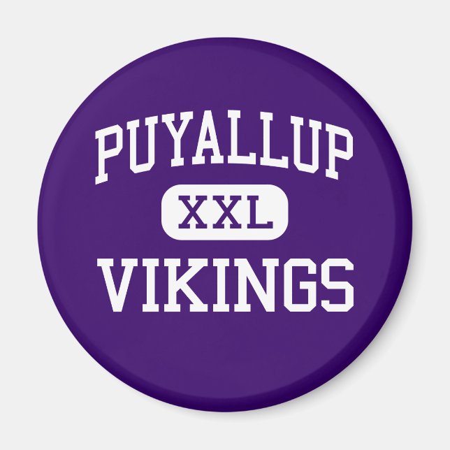 Aimant Puyallup - Vikings - High - Puyallup Washington (Devant)