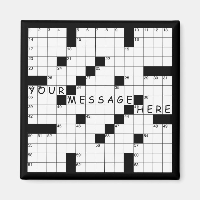 Aimant Puzzle de mots croisés (Devant)