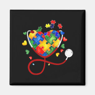 Aimant Puzzle du coeur Stethoscope Er Rn Cna Infirmière A