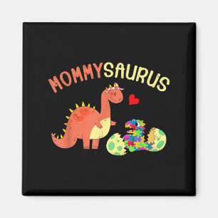 Aimant Puzzle Mommysaurus dinosaure dino autisme prise de