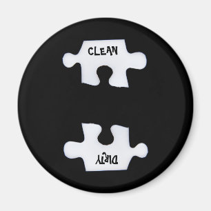 Aimant Puzzle propre et sale