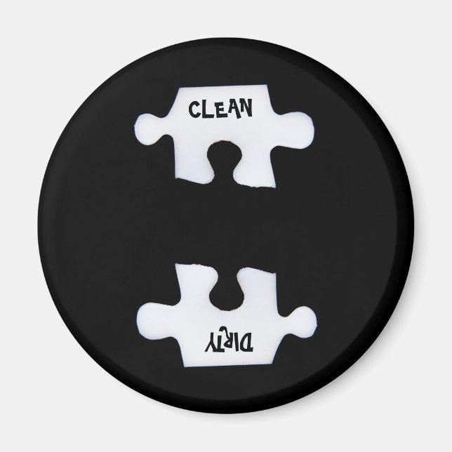 Aimant Puzzle propre et sale (Devant)