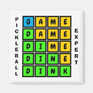Aimant Puzzle WORD GAME DINK Pickleball