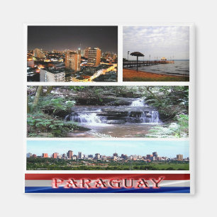 Aimant PY - Paraguay - Collage de mosaïque