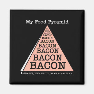 Aimant Pyramide alimentaire de Bacon