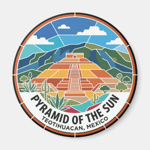Aimant Pyramide du Soleil Teotihuacan Mexique