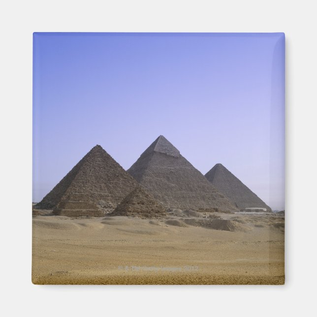 Aimant Pyramides dans le désert Le Caire, Egypte (Devant)