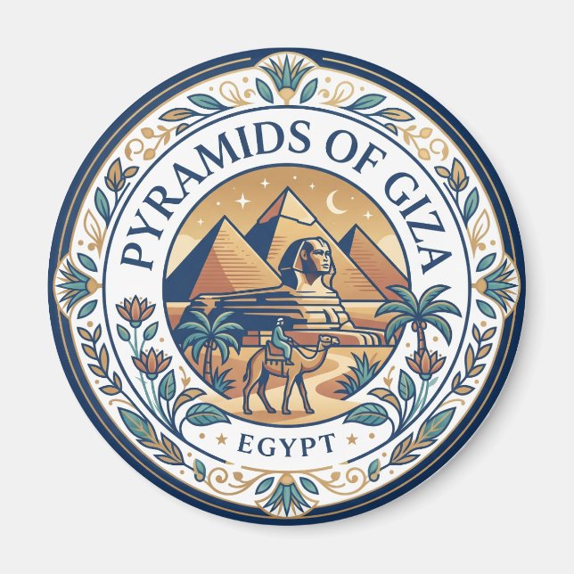 Aimant Pyramides de Gizeh Égypte (Devant)