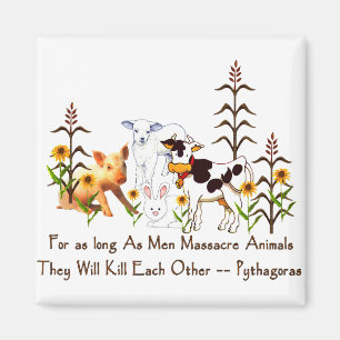 Aimant Pythagore Citation végétarienne