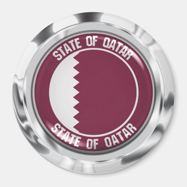 Aimant Qatar Round Emblem (Devant)