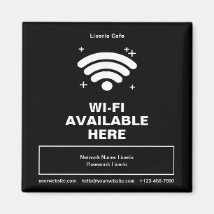 Aimant Qr Code Nom commercial Minimal wifi Détails