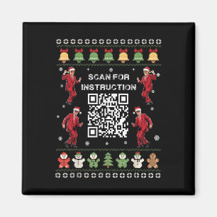 Aimant Qr Trump Dance Code Président Analyse De L'Instruc
