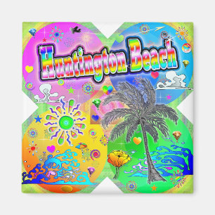 Aimant Quadro Seasons de Huntington Beach